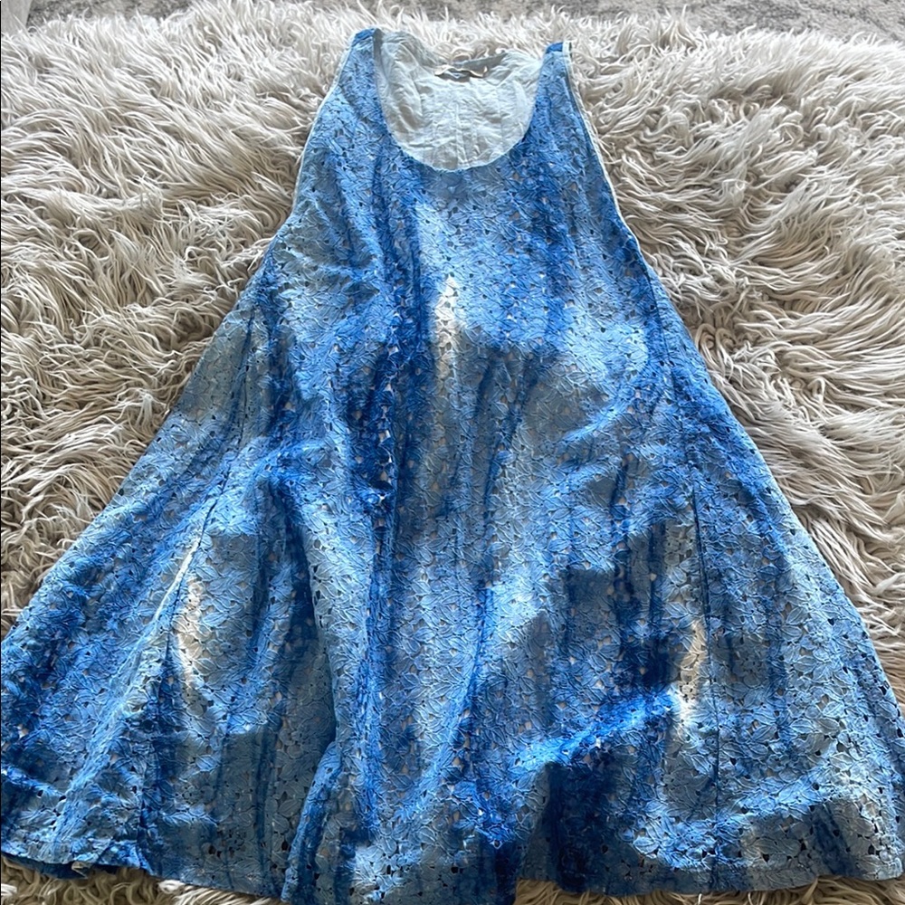 Lucy in the Sky Vibrant Blue Lace Dress
